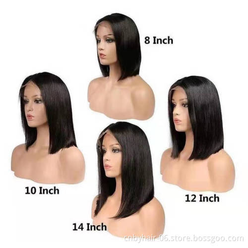 Wholesale Straight Bob Lace Frontal Wig,Malaysia Kinky Straight Bob Lacs Wig,30 40 Inch Gluess Transparent Hd Lace Wig
